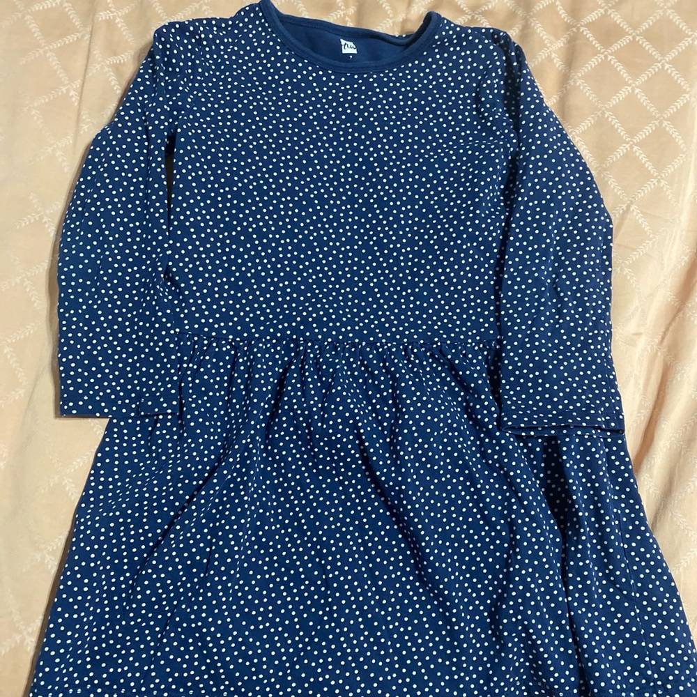 mini polka dot print girls dress